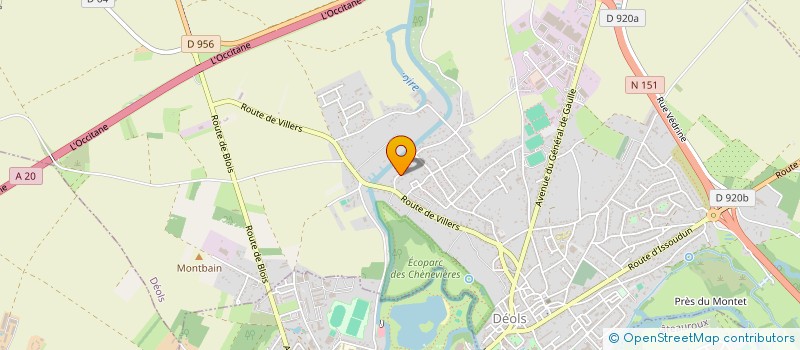 localisation de l'entreprise MONSIEUR JESSY PAULET  DEOLS