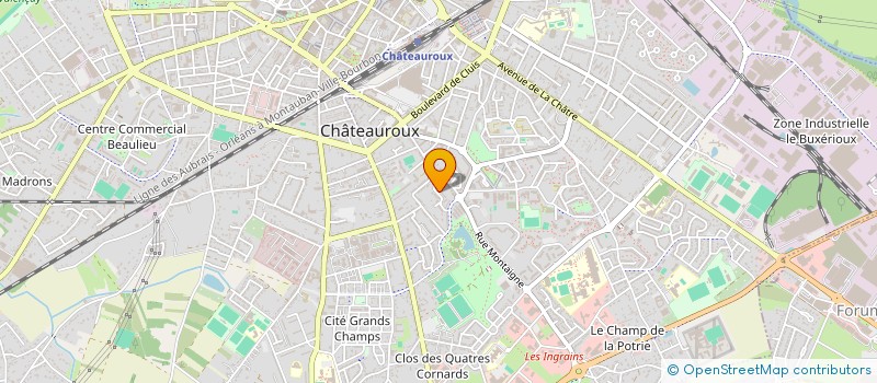 localisation de l'entreprise MONSIEUR JESSY RABIER à CHATEAUROUX