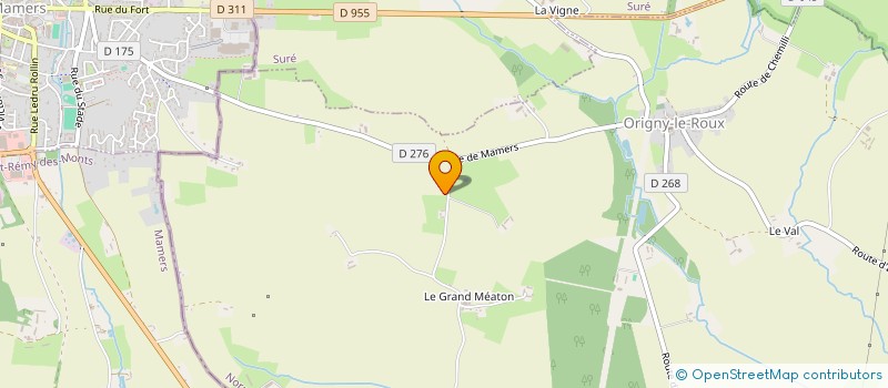 localisation de l'entreprise MONSIEUR JESSY RICHARD à ORIGNY-LE-ROUX