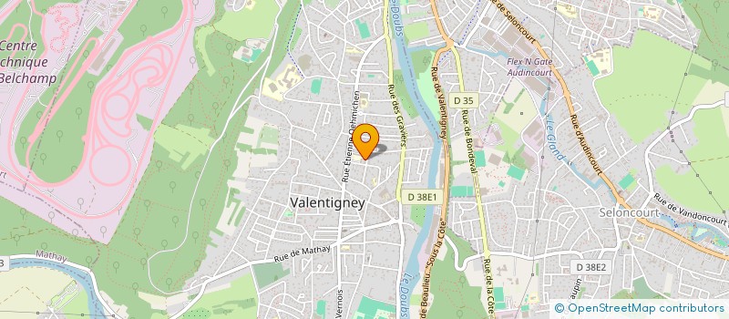 localisation de l'entreprise MONSIEUR JESSY RICHARD  VALENTIGNEY