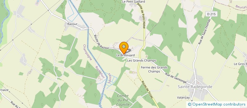 localisation de l'entreprise MONSIEUR JESSY ROLLAND  SAINTE-RADEGONDE