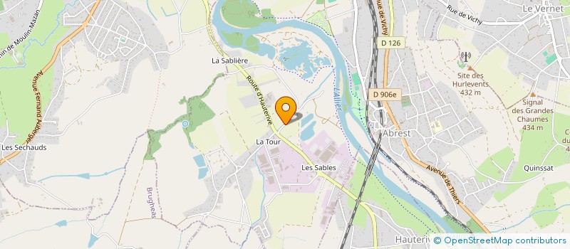 localisation de l'entreprise MONSIEUR JESSY ROUILLARD  BELLERIVE-SUR-ALLIER