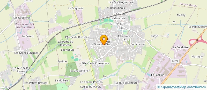 localisation de l'entreprise MONSIEUR JESSY ROUSSELOT  NOTRE-DAME-D'OE