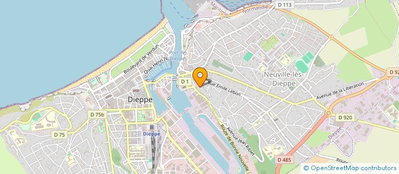 localisation de l'entreprise MONSIEUR JESSY SCHTENEGRY à DIEPPE