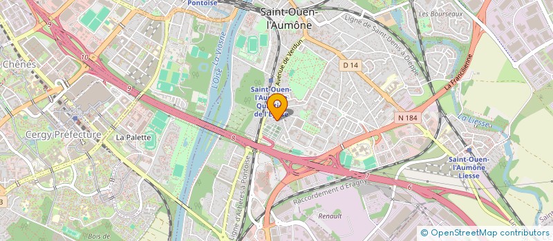 localisation de l'entreprise MONSIEUR JESSY SULPICE  SAINT-OUEN-L'AUMONE