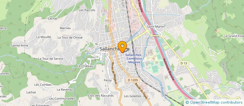 localisation de l'entreprise MONSIEUR JESSY VERDIER à SALLANCHES