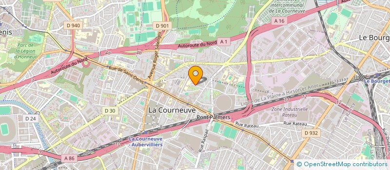 localisation de l'entreprise MONSIEUR JESTO ANTOO  LA COURNEUVE