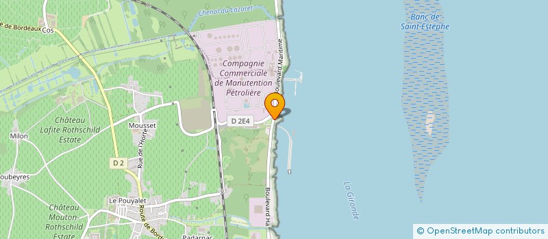 localisation de l'entreprise MONSIEUR JESUS MARTINEZ  PAUILLAC