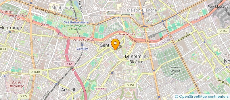 localisation de l'entreprise MONSIEUR JESUS PEREIRA PITA  GENTILLY