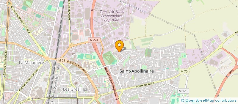 localisation de l'entreprise MONSIEUR JESUS VEGAS  SAINT-APOLLINAIRE