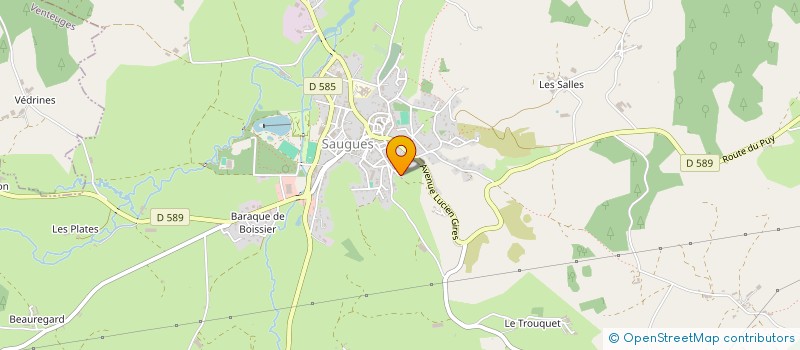 localisation de l'entreprise MONSIEUR JESUS VIDAL à SAUGUES