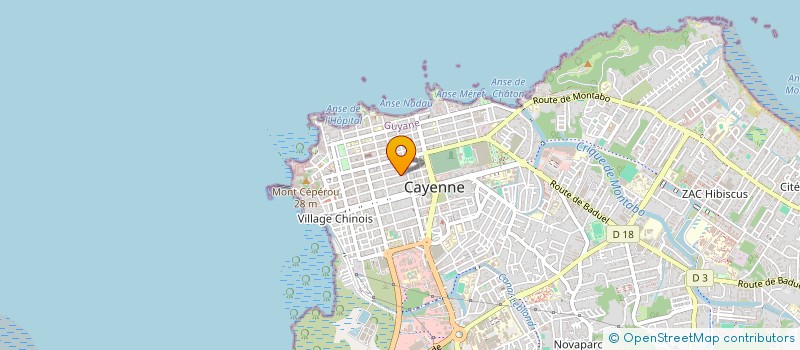 localisation de l'entreprise MONSIEUR JETUIL SOPHIE  CAYENNE