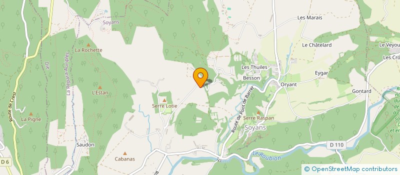 localisation de l'entreprise MONSIEUR JHIMY VELY  SOYANS