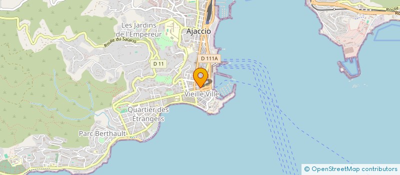 localisation de l'entreprise MONSIEUR JHON PAUL  AJACCIO