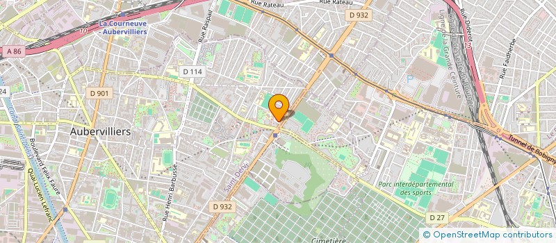 localisation de l'entreprise MONSIEUR JHON PRUNE  AUBERVILLIERS