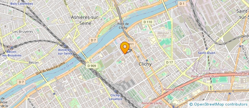 localisation de l'entreprise MONSIEUR JHONATAN THEYDI DOS SANTOS à CLICHY
