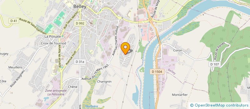 localisation de l'entreprise MONSIEUR JHONNY GIRAUD  BELLEY