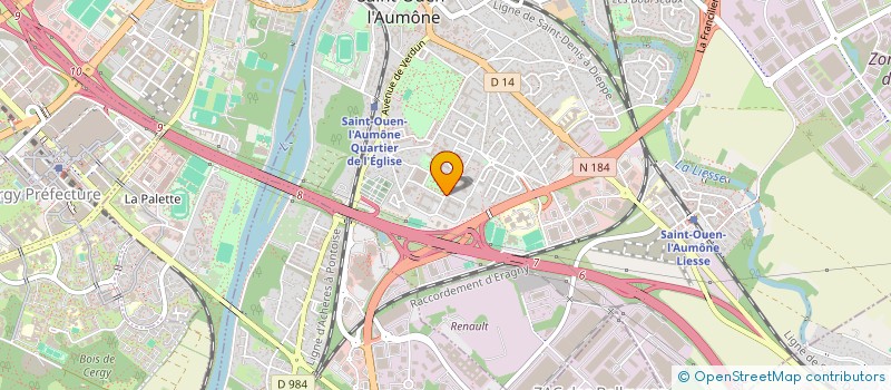 localisation de l'entreprise MONSIEUR JHONNY JEAN CHARLES à SAINT-OUEN-L'AUMONE