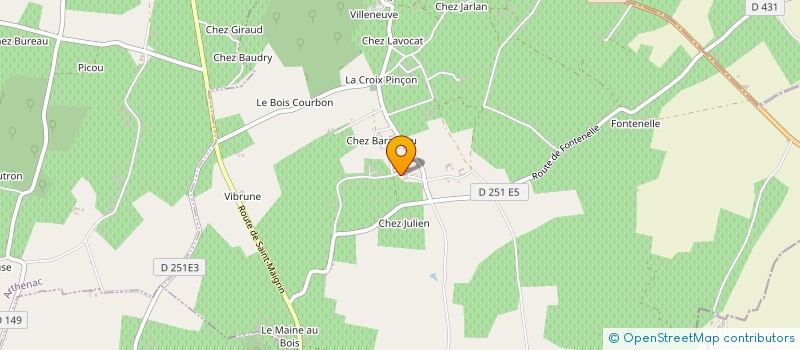 localisation de l'entreprise MONSIEUR JHONNY MENENTAUD  SAINT-EUGENE