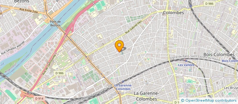 localisation de l'entreprise MONSIEUR JIAHAO WANG à COLOMBES