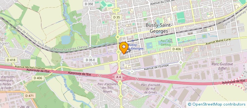 localisation de l'entreprise MONSIEUR JIAN CHEN  BUSSY-SAINT-GEORGES