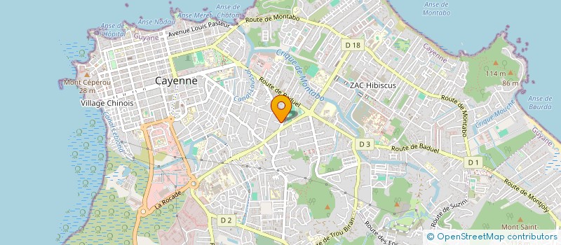 localisation de l'entreprise MONSIEUR JIAN-JIN LU  CAYENNE