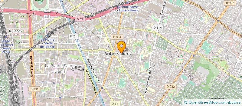 localisation de l'entreprise MONSIEUR JIAN MENG  AUBERVILLIERS