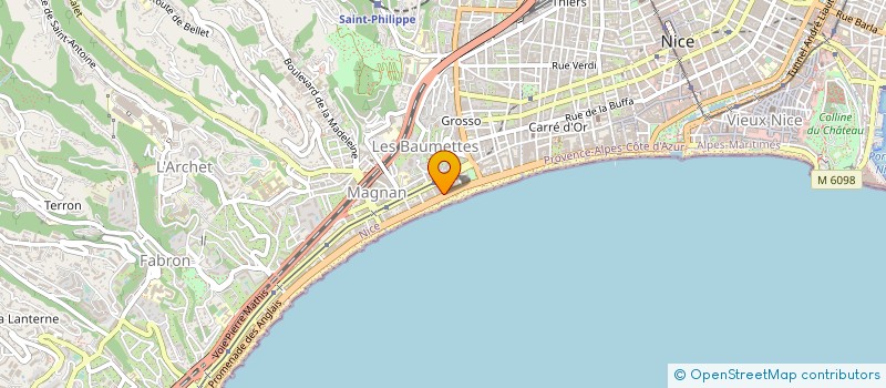 localisation de l'entreprise MONSIEUR JIAN YANG à NICE