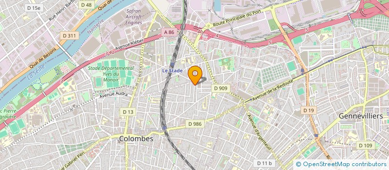 localisation de l'entreprise MONSIEUR JIANFANG CHI à COLOMBES