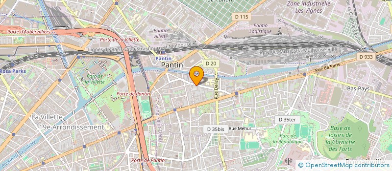 localisation de l'entreprise MONSIEUR JIANHE CHEN à PANTIN