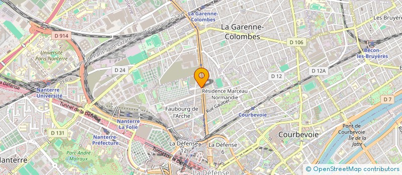 localisation de l'entreprise MONSIEUR JIANJUN ZHANG à COURBEVOIE