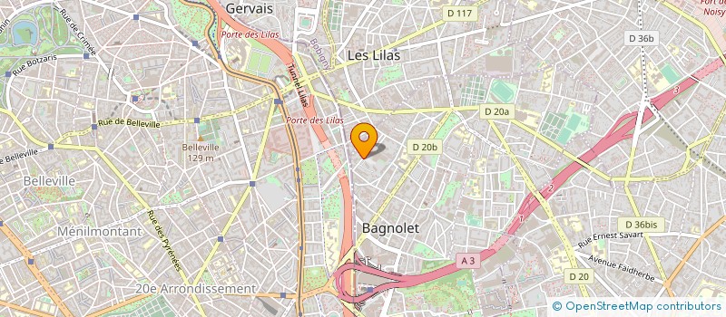 localisation de l'entreprise MONSIEUR JIANMIN YAO à BAGNOLET