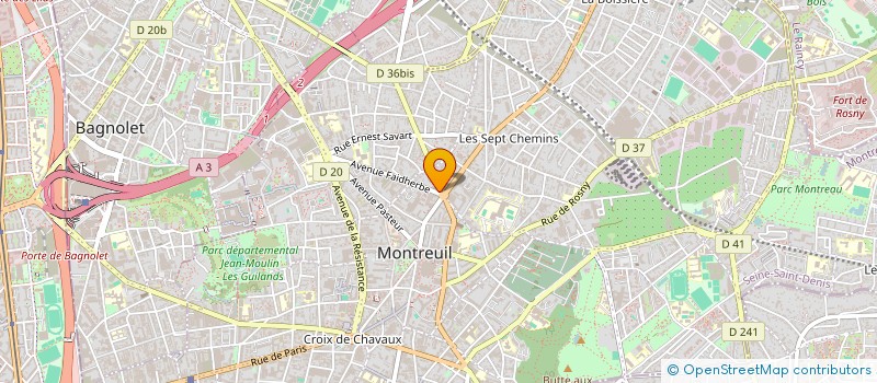 localisation de l'entreprise MONSIEUR JIANPING CHEN à MONTREUIL