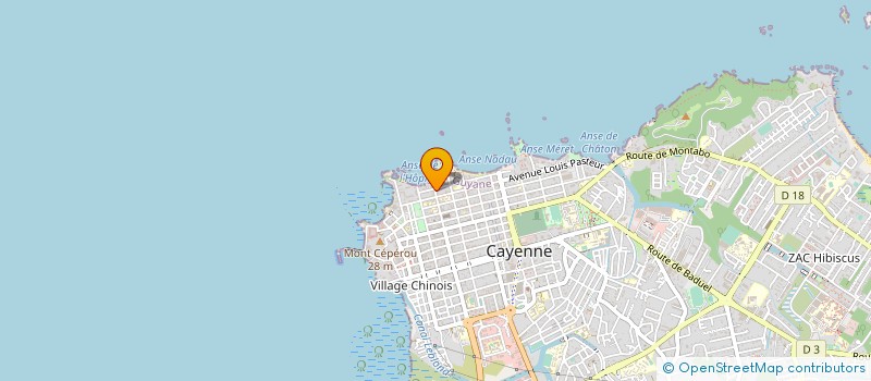 localisation de l'entreprise MONSIEUR JIANY ULRICH JULES  CAYENNE