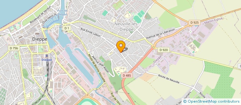 localisation de l'entreprise MONSIEUR JIANYUE LIN à DIEPPE