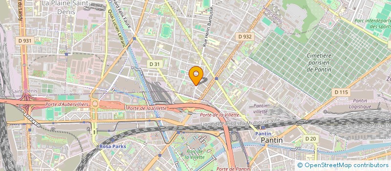 localisation de l'entreprise MONSIEUR JIANZHU CHEN  AUBERVILLIERS