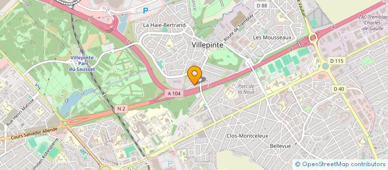 localisation de l'entreprise MONSIEUR JIBRIL BOUACHIR à VILLEPINTE