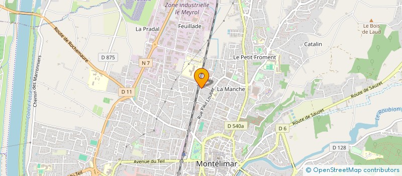 localisation de l'entreprise MONSIEUR JIBRIL M HANAOUI  MONTELIMAR