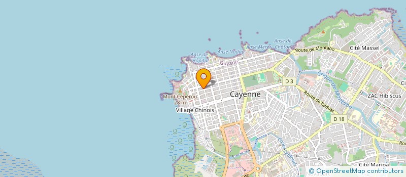 localisation de l'entreprise MONSIEUR JIE ZHU  CAYENNE