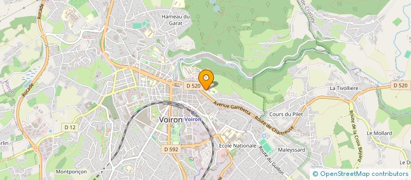 localisation de l'entreprise MONSIEUR JIEMING DAMIAN-GROSJEAN  VOIRON