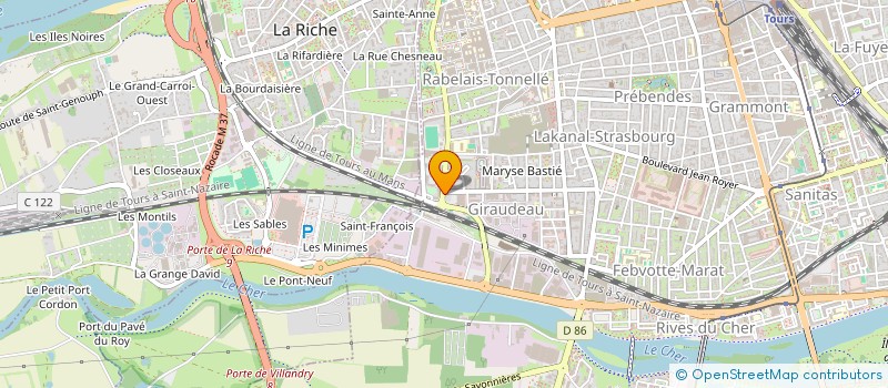 localisation de l'entreprise MONSIEUR JIEWEI CHEN  TOURS