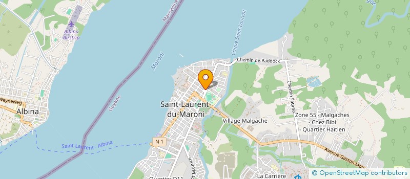 localisation de l'entreprise MONSIEUR JIEXIANG CHEN à SAINT-LAURENT-DU-MARONI