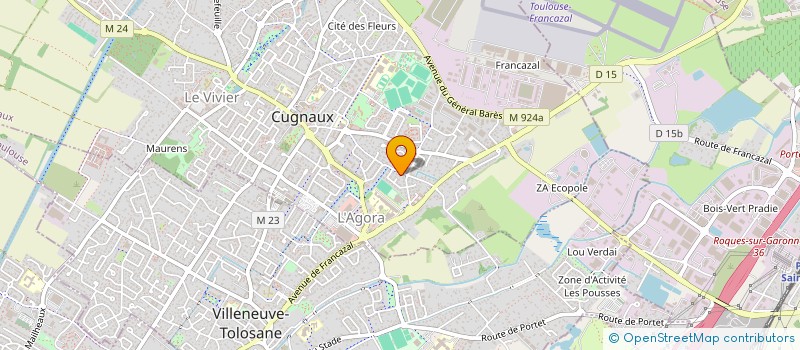 localisation de l'entreprise MONSIEUR JIFFERSON SALA-MITOP  CUGNAUX