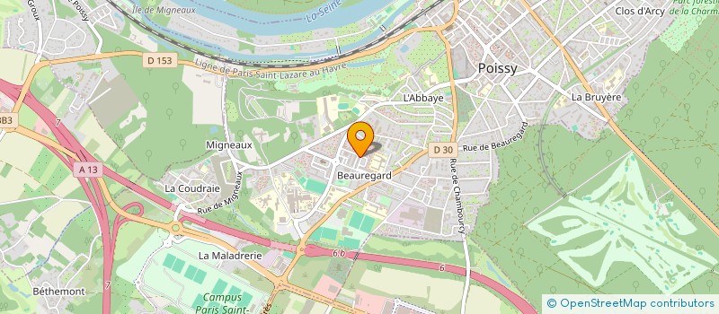 localisation de l'entreprise MONSIEUR JIHAD HAJILA  POISSY