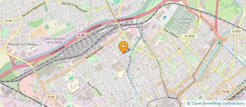 localisation de l'entreprise MONSIEUR JIHAD TOUTI  MULHOUSE