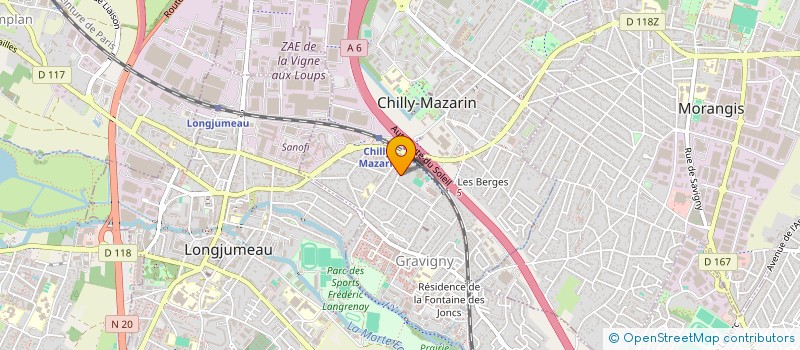 localisation de l'entreprise MONSIEUR JIHED BAAROUN à CHILLY-MAZARIN