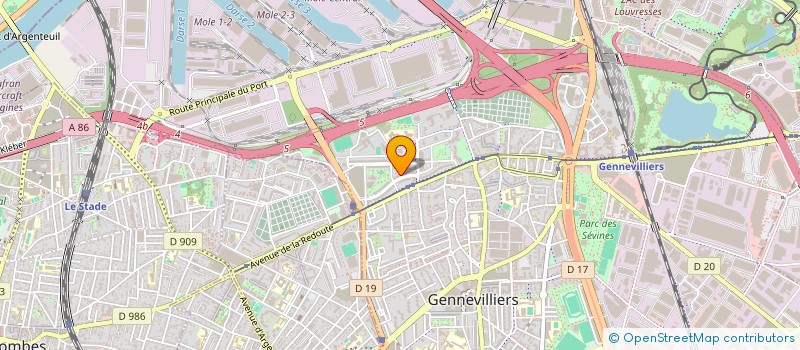localisation de l'entreprise MONSIEUR JIHED LAHNAOUI  GENNEVILLIERS