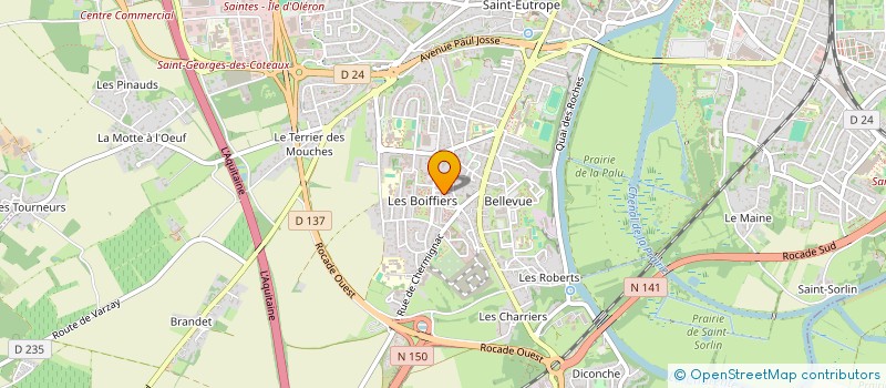 localisation de l'entreprise MONSIEUR JILALI EL MOUHADI  SAINTES