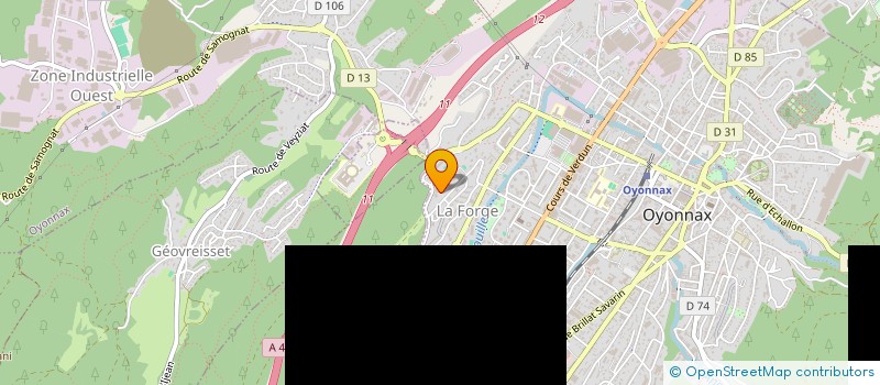 localisation de l'entreprise MONSIEUR JILALI GHACHOUI à OYONNAX