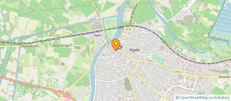 localisation de l'entreprise MONSIEUR JILALI TABICH  AGDE